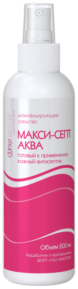 Кожный антисептик "Макси-Септ Аква", 200 мл.