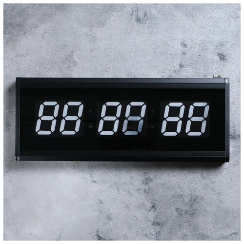 Часы электронные настенные: цифры синие, 19 * 48 см