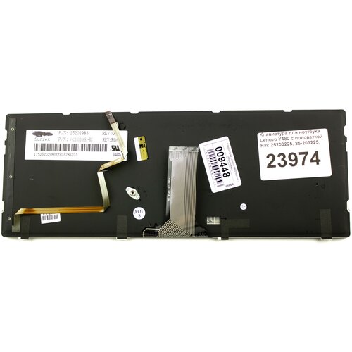Клавиатура для ноутбука Lenovo Y480 с подсветкой Pn 25203225 25-203225 T2Y8-RU PK130MZ3A05 250800₽
