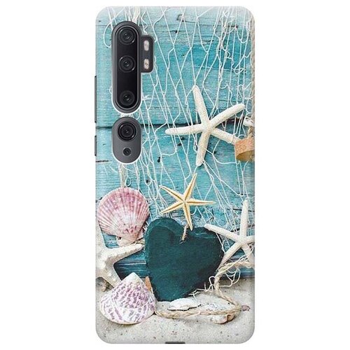 фото Ультратонкий силиконовый чехол-накладка для xiaomi mi note 10 / 10 pro с принтом "морские звезды" gosso