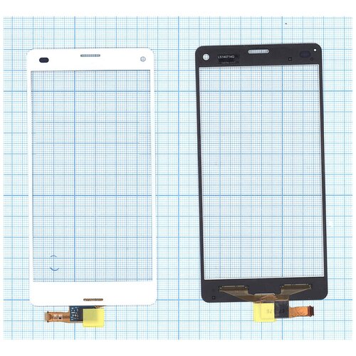 Сенсорное стекло (тачскрин) для Sony Xperia Z3 Compact белое дисплей экран в сборе с тачскрином для sony xperia z3 d5803 compact черный