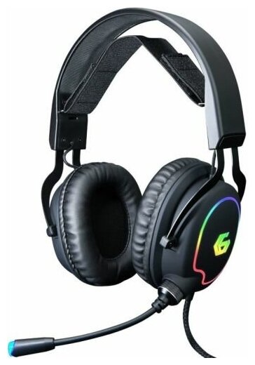 Гарнитура игровая Gembird MHS-GX20 мембр 50 мм подсветка рег гром рег оголовье каб 21 м