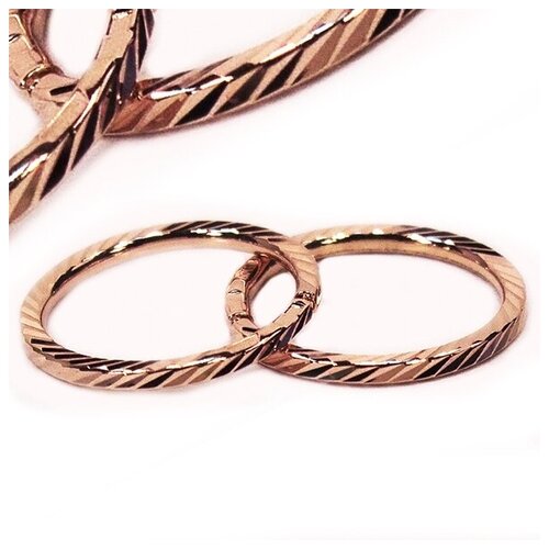 Серьги конго The Jeweller, красное золото, 585 проба, размер 10 мм, , золотистый