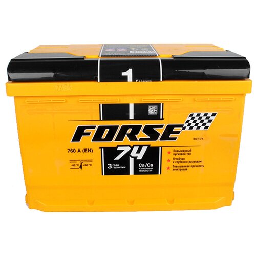 фото Аккумуляторная батарея forse 6ст74 обратная