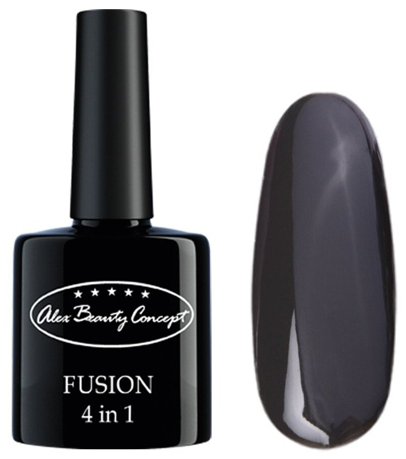 Alex Beauty Concept Гель-лакК FUSION 4 IN 1 GEL, 7.5 мл, цвет темно-графитовый