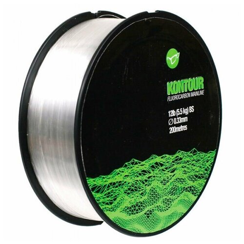 Леска Korda Kontour Fluorocarbon 0,33мм 200м леска korda subline brown 0 35мм