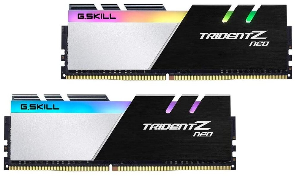 Оперативная память G.SKILL Trident Z Neo (для AMD Ryzen) DDR4 4000 (PC4 32000) DIMM 288 pin, 16 ГБ 2 шт. 1.40 В, CL 18, F4-4000C18D-32GTZN