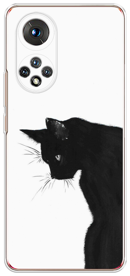 Силиконовый чехол "Black cat" на Huawei Nova 9 / Хуавей Нова 9