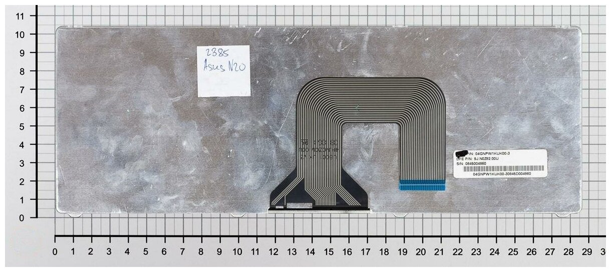 Клавиатура для ноутбука Asus 550103L00-035-G Русская черная без рамки