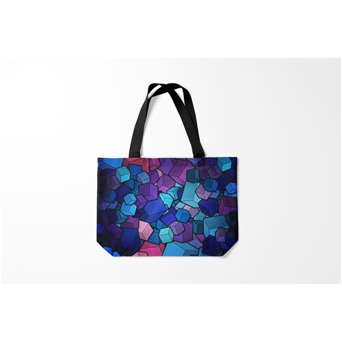 фото Сумка-шоппер / 46х35 см / тренды / абстракция vector shape burnettie