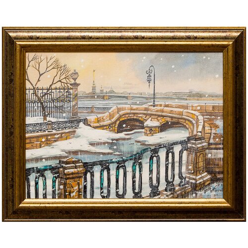 фото Картина маслом "петропавловская крепость" юмадилов русская живопись