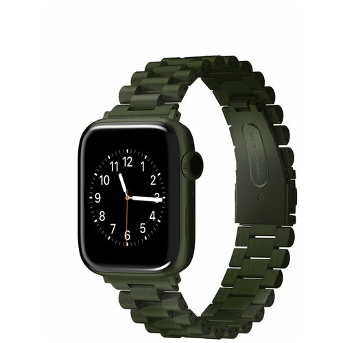 Ремешок для Apple Watch 45mm,44mm,42mm Viva Madrid Dayton Forest Green,сменный браслет для эпл вотч,гипоаллергенный ремешок