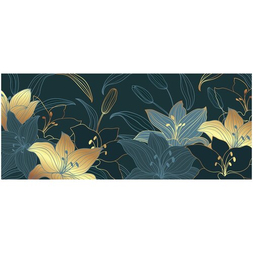 Фотообои Уютная стена Прекрасные экзотические лилии 640х270 см Бесшовные Премиум (единым полотном)