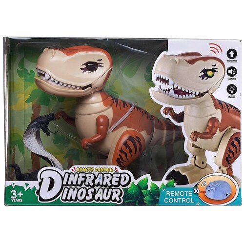 Робот Junfa toys Игровой набор Динозавр против кобры, WD-21890, разноцветный