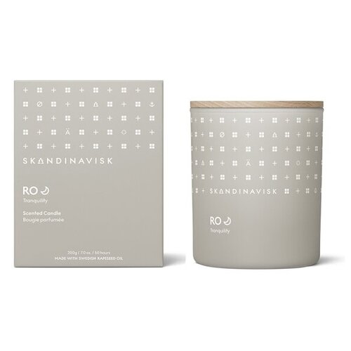 Свеча ароматическая RO с крышкой, 200 г (новая), S K A N D I N A V I S K
