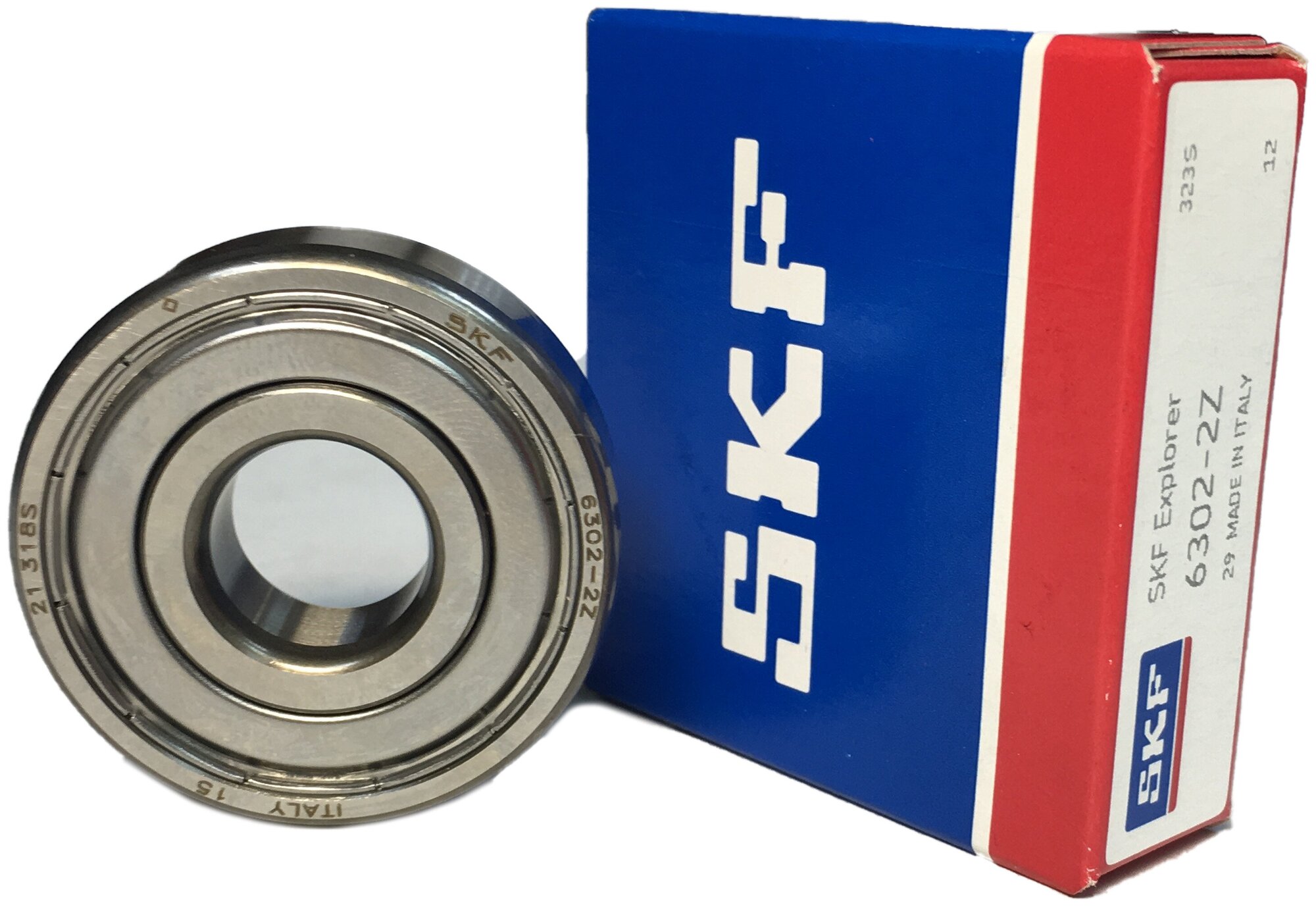 Подшипник 6302-ZZ (80302) SKF Швеция. Made in Italy.