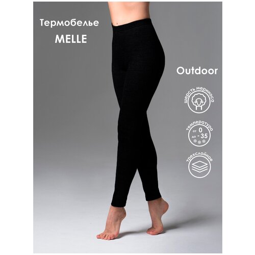 Термобелье MELLE термолеггинсы женские термо 3104 черный 52(3XL) 164, 170