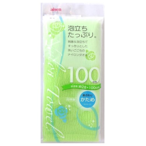 Aisen Мочалка средней жесткости, удлиненная 