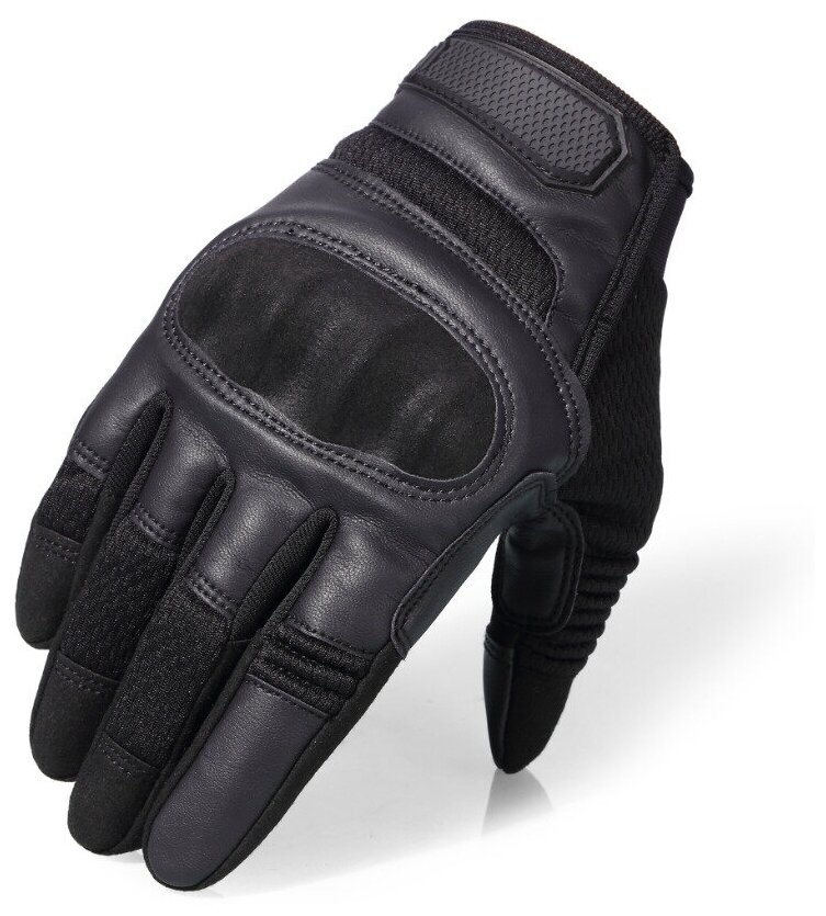 Кожаные перчатки для мотоцикла и мотокросса c защитой суставов
