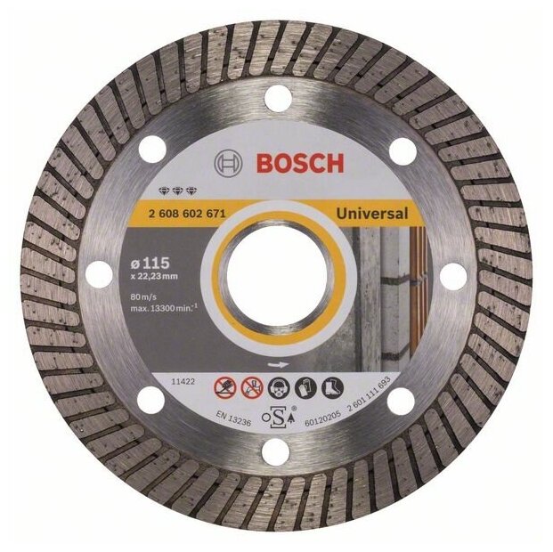 Отрезной диск алмазный Bosch 2.608.602.672