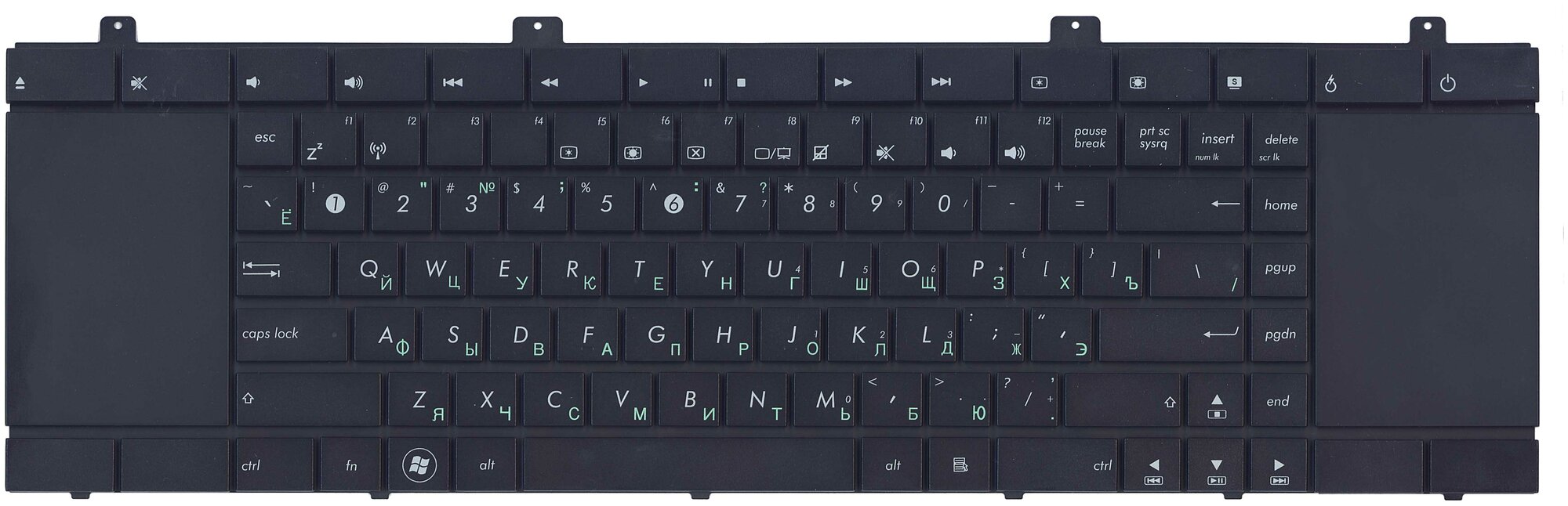 Клавиатура для ноутбука Asus 04GNZ01KSF00-2 черная ver2 1440₽