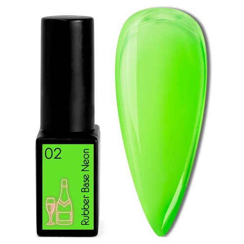 LONGE nail-bar, Руббер база Неон (Rubber Base Neon), №07, 10 мл