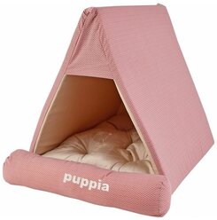 Домик для животных PUPPIA "Wave Check", розовый, 50х45х38см (Южная Корея)