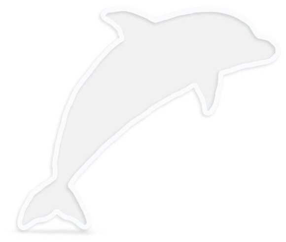 Силиконовый молд Epoxy Master коастер дельфин, 22х12 см