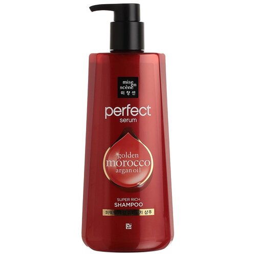 Mise en Scene шампунь Perfect Serum Super Rich, 680 мл питательный шампунь для волос mise en scene perfect original shampoo 680 мл