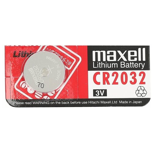 батарейка cr2032 maxell maxell арт cr2032 Батарейка Maxell CR2032 (1 шт.)