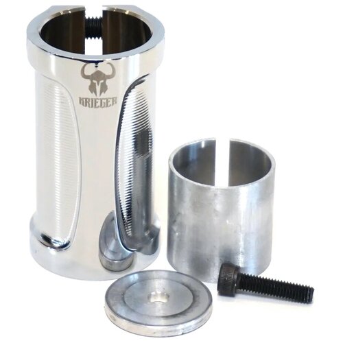 Хомут KRIEGER SCS verti зеркальный хром (31,8 и 34,9 мм) для трюкового самоката