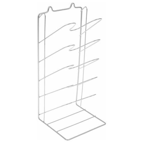 Подставка под крышки вертикальная, 5 ярусов 15х16х36 см, цвет хром