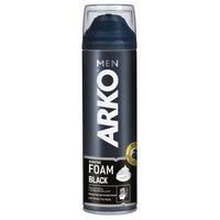 Пена для бритья Black с активированным углем Arko, 282 г, 200 мл