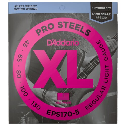 струны для бас гитары d addario exl220tp Набор струн D'Addario EPS170-5, 1 уп.