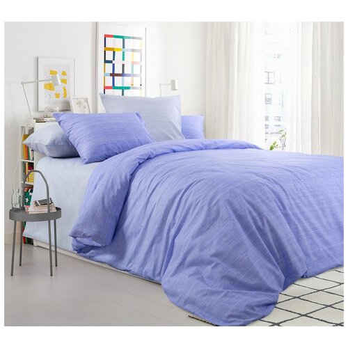 КПБ перкаль 2-х сп/рез. (160х200, борт 20 см.) Нежная Фиалка