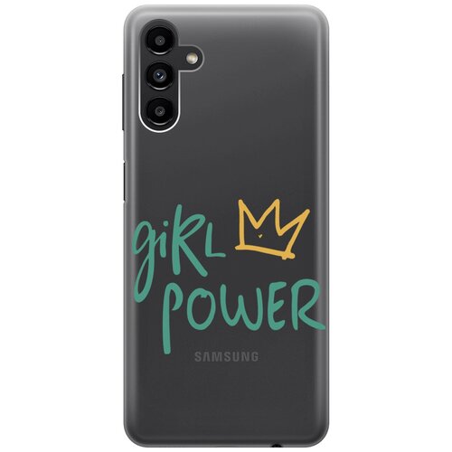 Силиконовый чехол на Samsung Galaxy A13 5G, Самсунг А13 с 3D принтом Girl Power! прозрачный силиконовый чехол на samsung galaxy a13 5g самсунг а13 silky touch premium с принтом girl power розовый