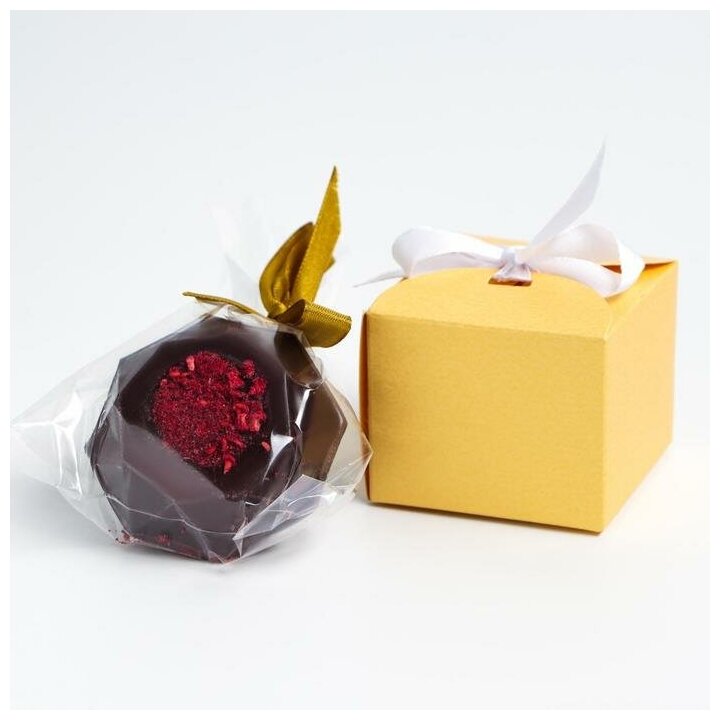 Шоколадная бомбочка с маршмеллоу "Счастье внутри", темный шоколад, 35 г 6927458 - фотография № 5