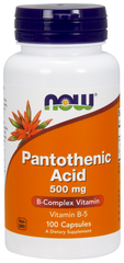 Pantothenic Acid капс., 500 мг, 200 мл, 250 г, 100 шт.