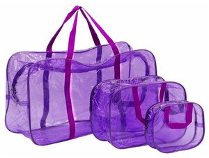 Набор сумок для мамы в роддом "Тутси" (фиолетовый, 3шт) 1-143-2020