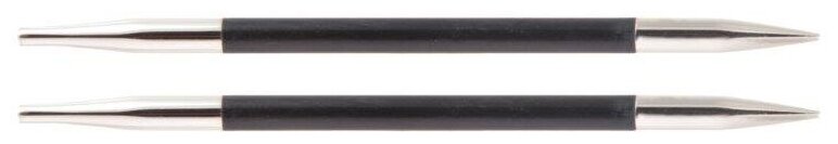 Спицы съемные Knit Pro Karbonz, 8 мм, для длины тросика 28-126 см, карбон, черный, 2 шт (KNPR.41312)
