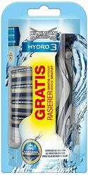 SCHICK / HYDRO 3 / Бритвенный станок с 5 сменными кассетами.