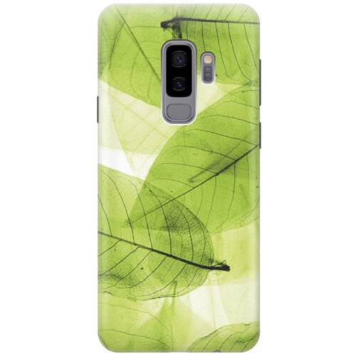 фото Gosso ультратонкий силиконовый чехол-накладка для samsung galaxy s9 plus с принтом "зеленые листья"