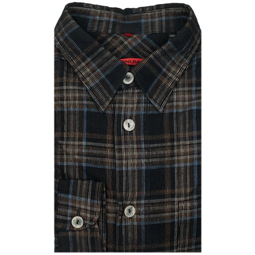 фото Рубашка signum размер 2xl коричневый/синий