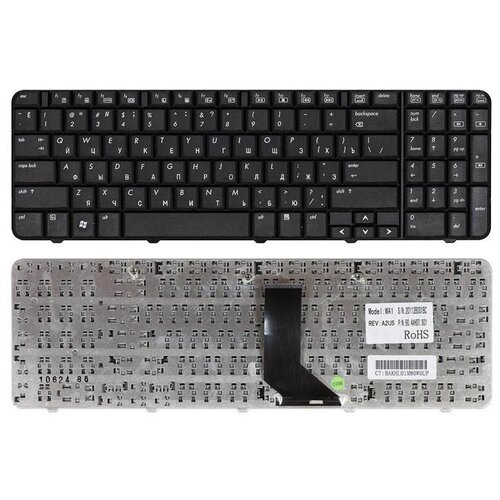 Клавиатура для ноутбука Compaq Presario CQ60-102ER черная 111000₽