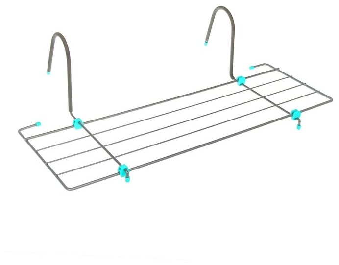 Сушилка для белья на радиатор, 65×23,5×18 см, цвет серый - фотография № 1