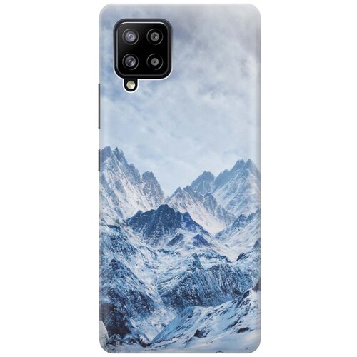 Ультратонкий силиконовый чехол-накладка для Samsung Galaxy A42 с принтом Снежные горы ультратонкий силиконовый чехол накладка для samsung galaxy note 10 с принтом снежные горы