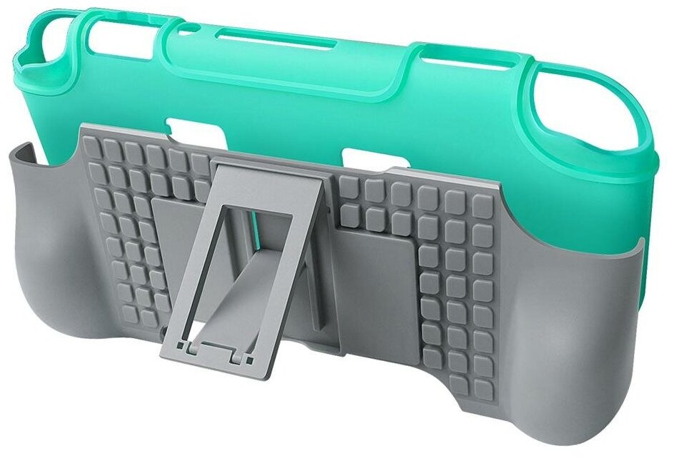 Защитный чехол + 2 слота для картриджей + подставка Бирюзовый MIMD (SND-435) (Switch Lite)