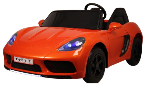 RiverToys Автомобиль Porsche Cayman T911TT, оранжевый глянец