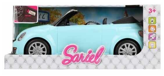 Машина для куклы Наша Игрушка кабриолет голубой, 44 см, свет, звук