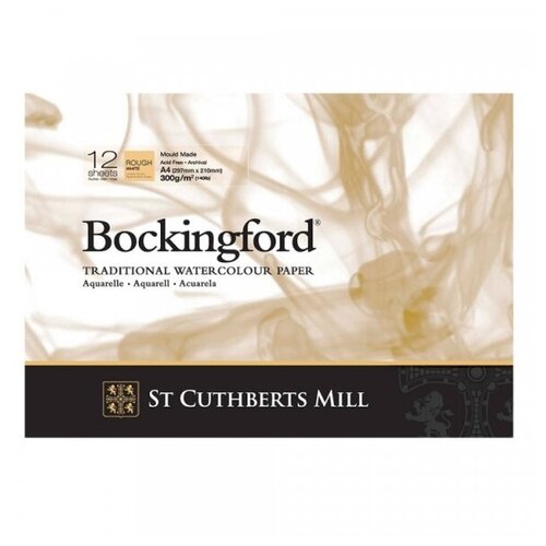 St. Cuthbert's Mill Склейка для акварели Bockingford, белая, Rough \ Torchon, 300г/м2, A4, 12л